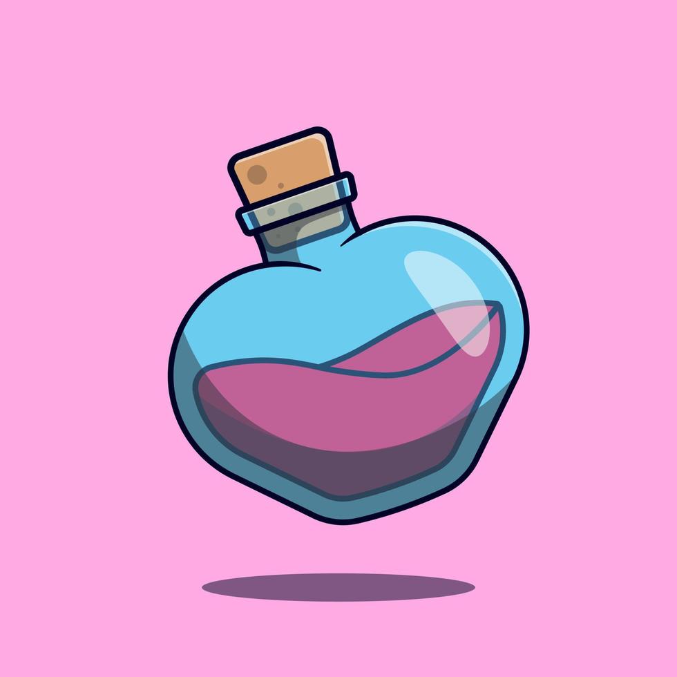 Love poison bottle vector illustration