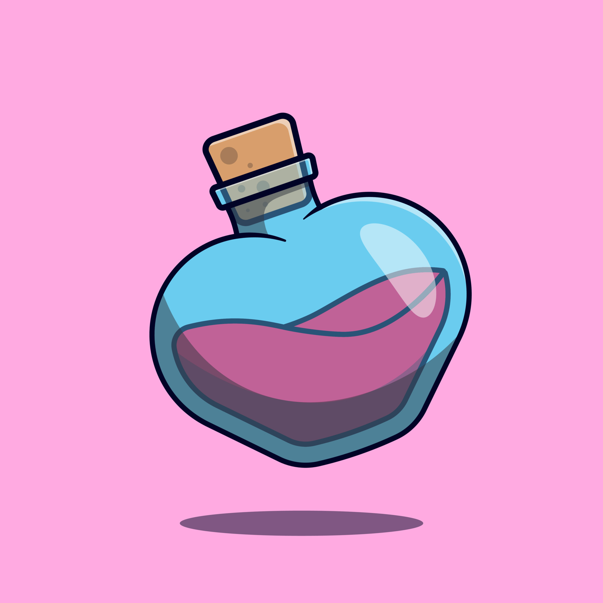 Love poison bottle vector illustration 7621679 Vector Art at Vecteezy