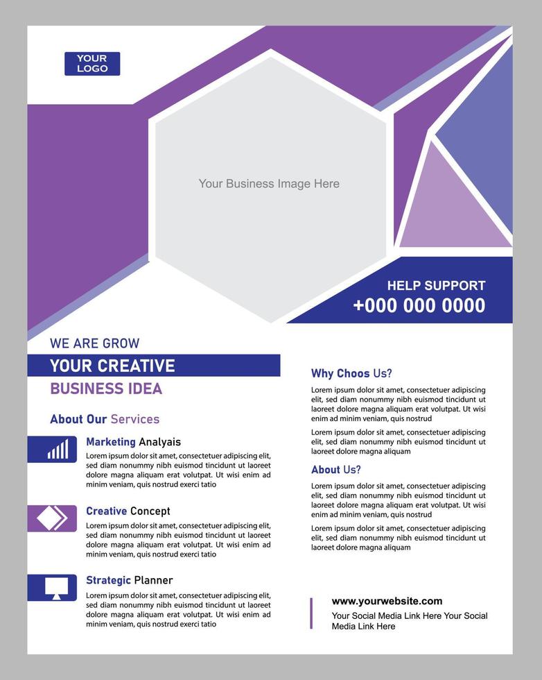 Flyer Design For Your Business vector