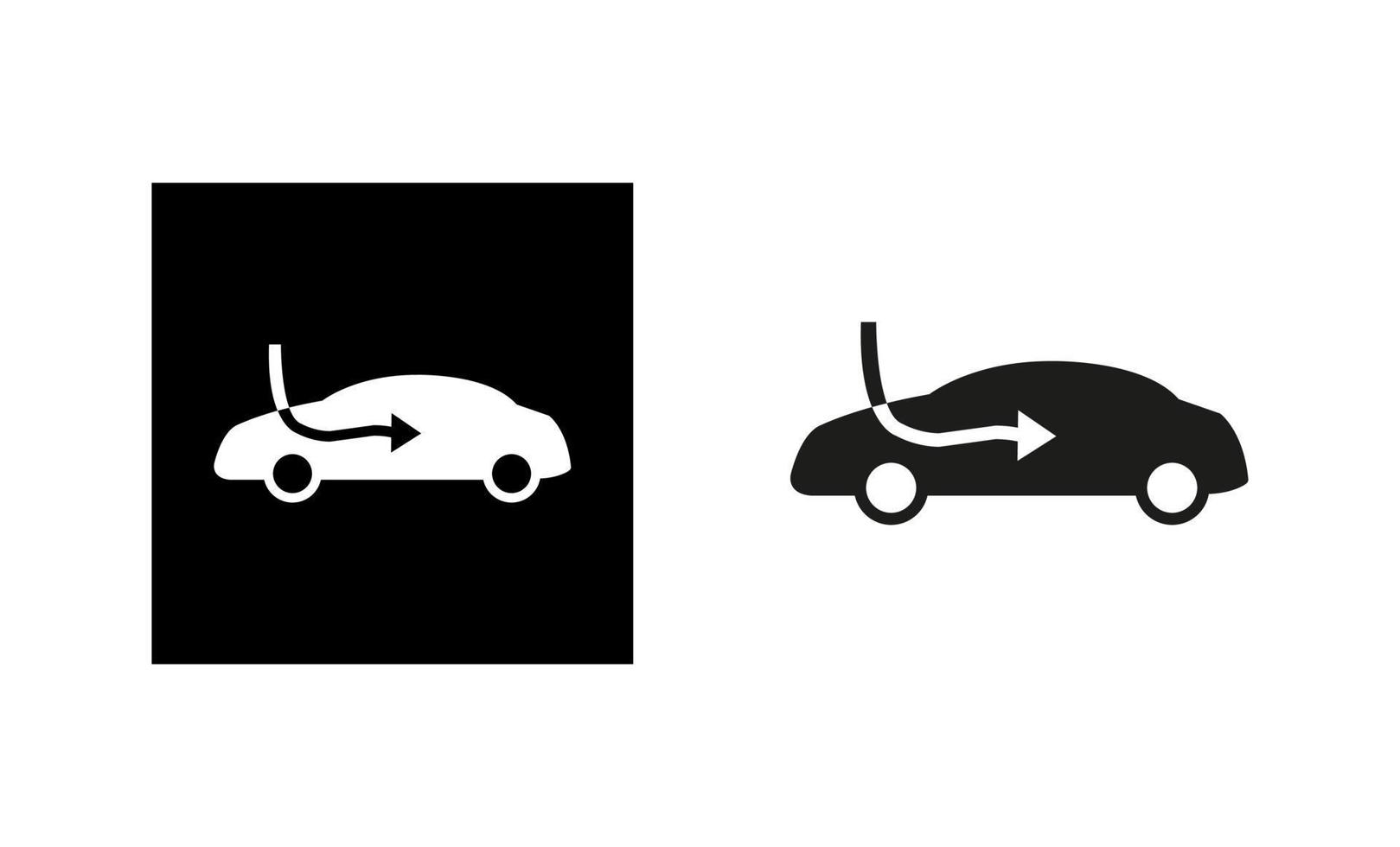 icono de ruta de entrada de aire. icono de aire acondicionado de coche. silueta y logo original lineal. icono de signo de estilo de esquema simple. ilustración vectorial aislado sobre fondo blanco. eps 10 vector