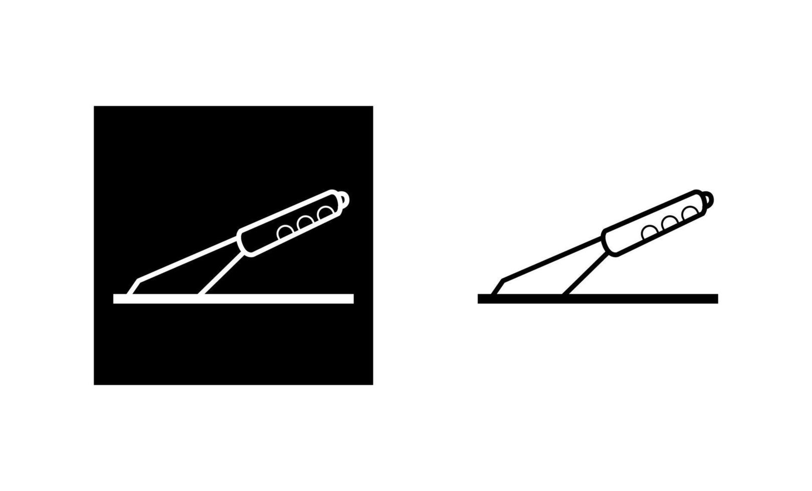 Car handbrake icon. Part of car mechanical gearbox. Silhouette and linear original logo. Simple outline style sign icon. Vector illustration isolated on white background. EPS10.
