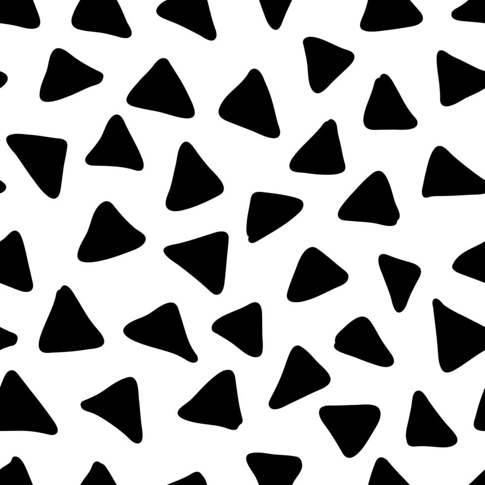 garabato, triángulo, mano, dibujado, seamless, patrón. fondo de textura de boceto de garabato. ilustración vectorial vector