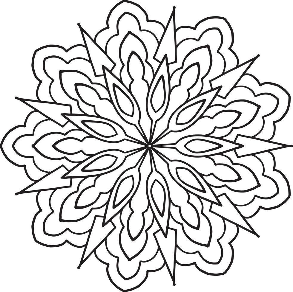 ilustraciones de mandala real para decoración, diseño, tatuaje, paz vector