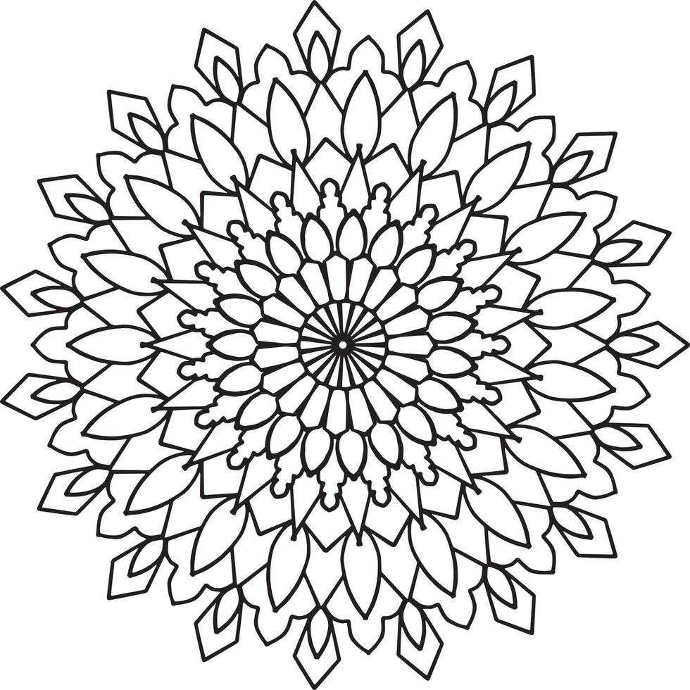 ilustraciones de mandala real para decoración, diseño, tatuaje, paz vector