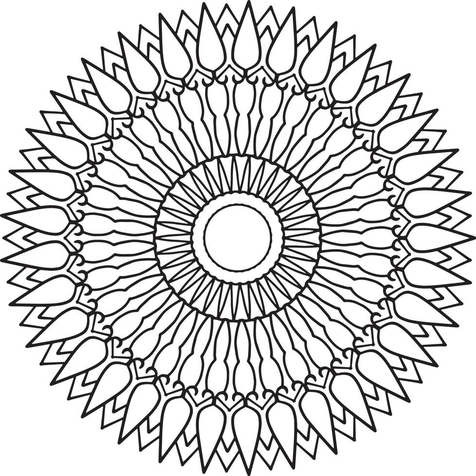 ilustraciones de mandala real para decoración, diseño, tatuaje, paz vector