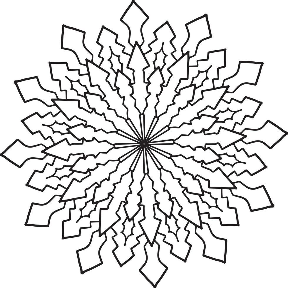 Vintage mandala design for designing templates, tattoo, ornaments vector