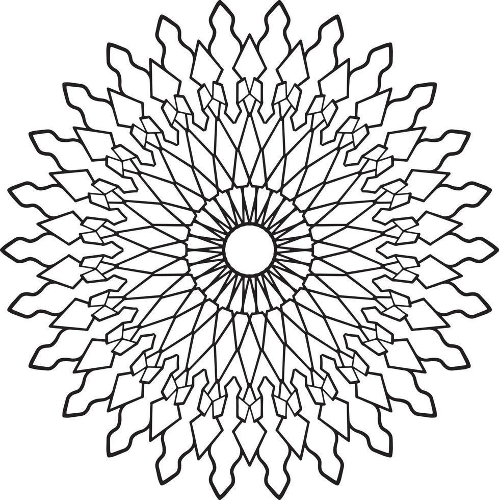 Vintage mandala design for designing templates, tattoo, ornaments vector