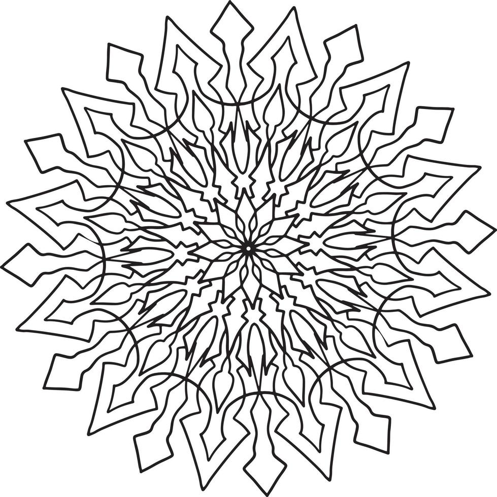 Vintage mandala design for designing templates, tattoo, ornaments vector