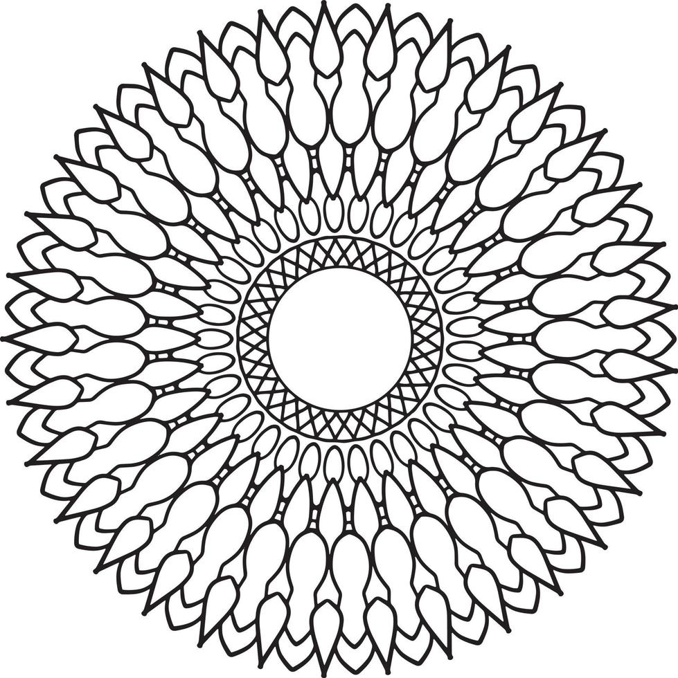 ilustraciones de mandala real para decoración, diseño, tatuaje, paz vector