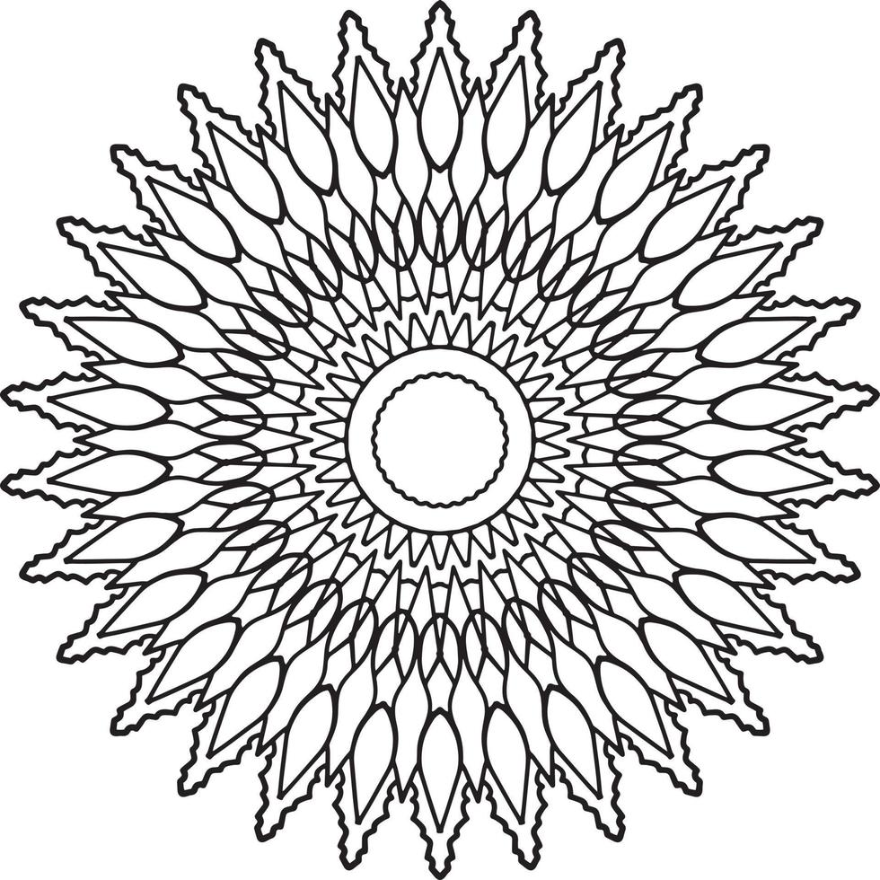 Vintage mandala design for designing templates, tattoo, ornaments vector