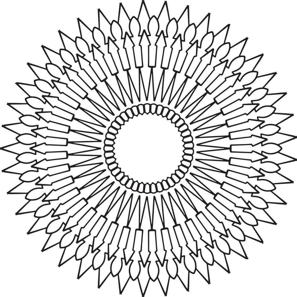 Vintage mandala design for designing templates, tattoo, ornaments vector