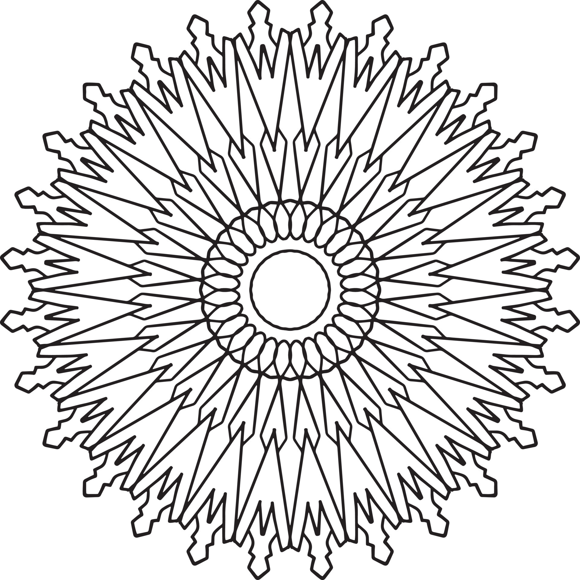 Mandala black and white design with royal artwork 7622133 Vector Art at