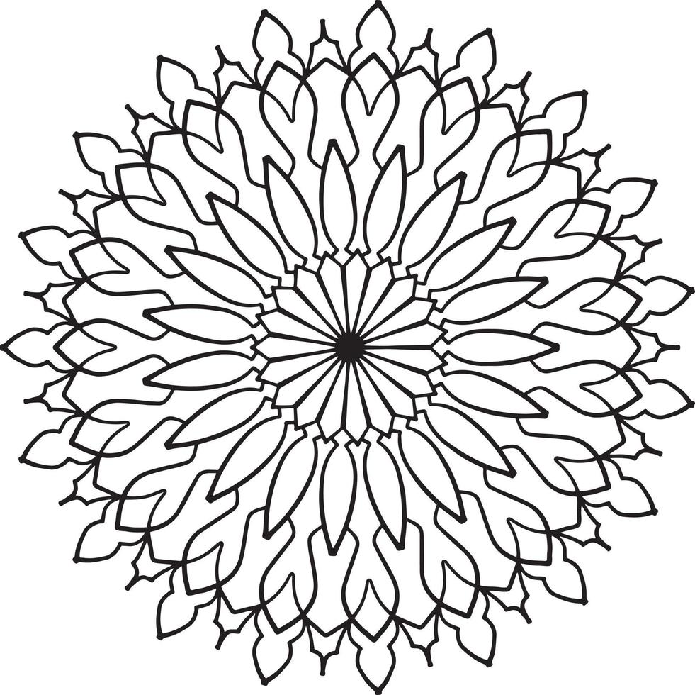 ilustraciones de mandala real para decoración, diseño, tatuaje, paz vector