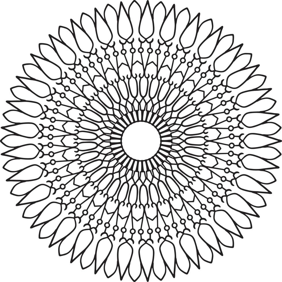 ilustraciones de mandala real para decoración, diseño, tatuaje, paz vector