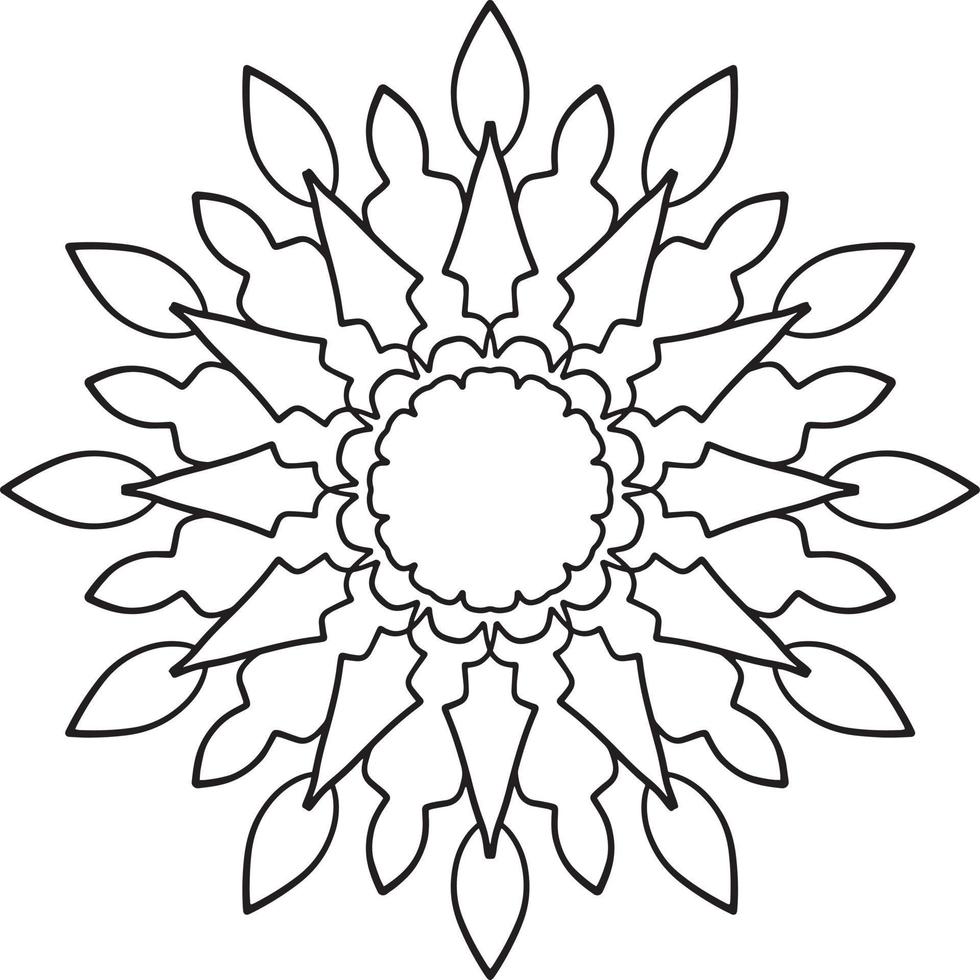 ilustraciones de mandala real para decoración, diseño, tatuaje, paz vector