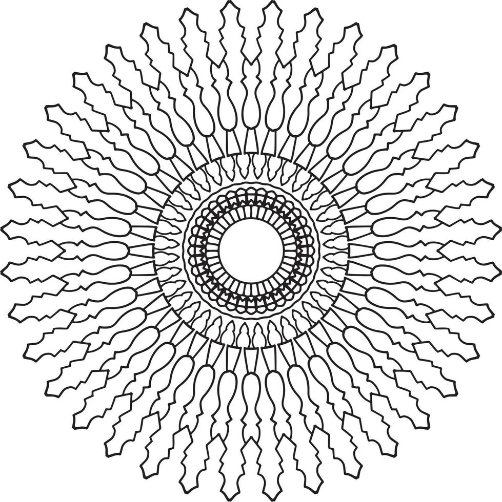 ilustraciones de mandala real para decoración, diseño, tatuaje, paz vector