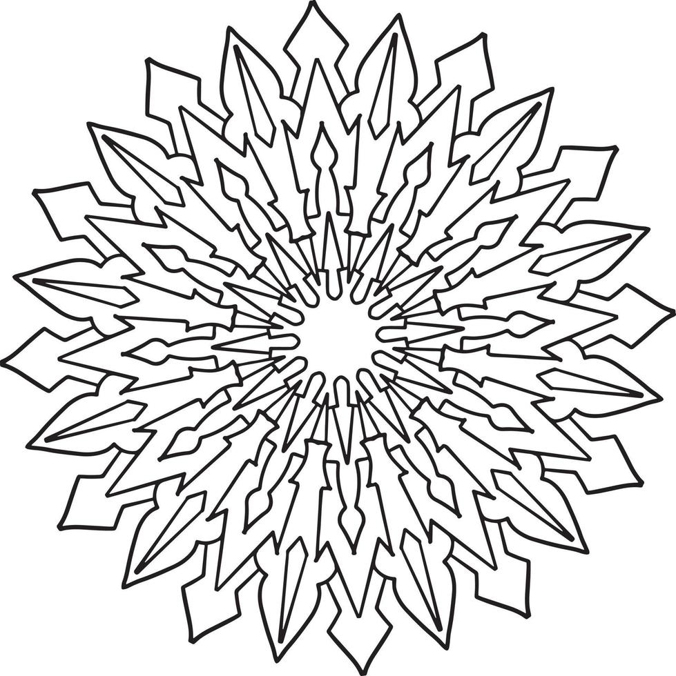 Vintage mandala design for designing templates, tattoo, ornaments vector