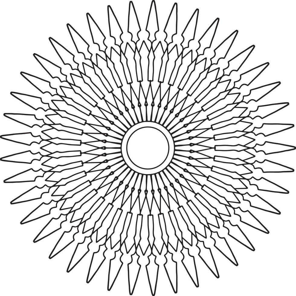 ilustraciones de mandala real para decoración, diseño, tatuaje, paz vector