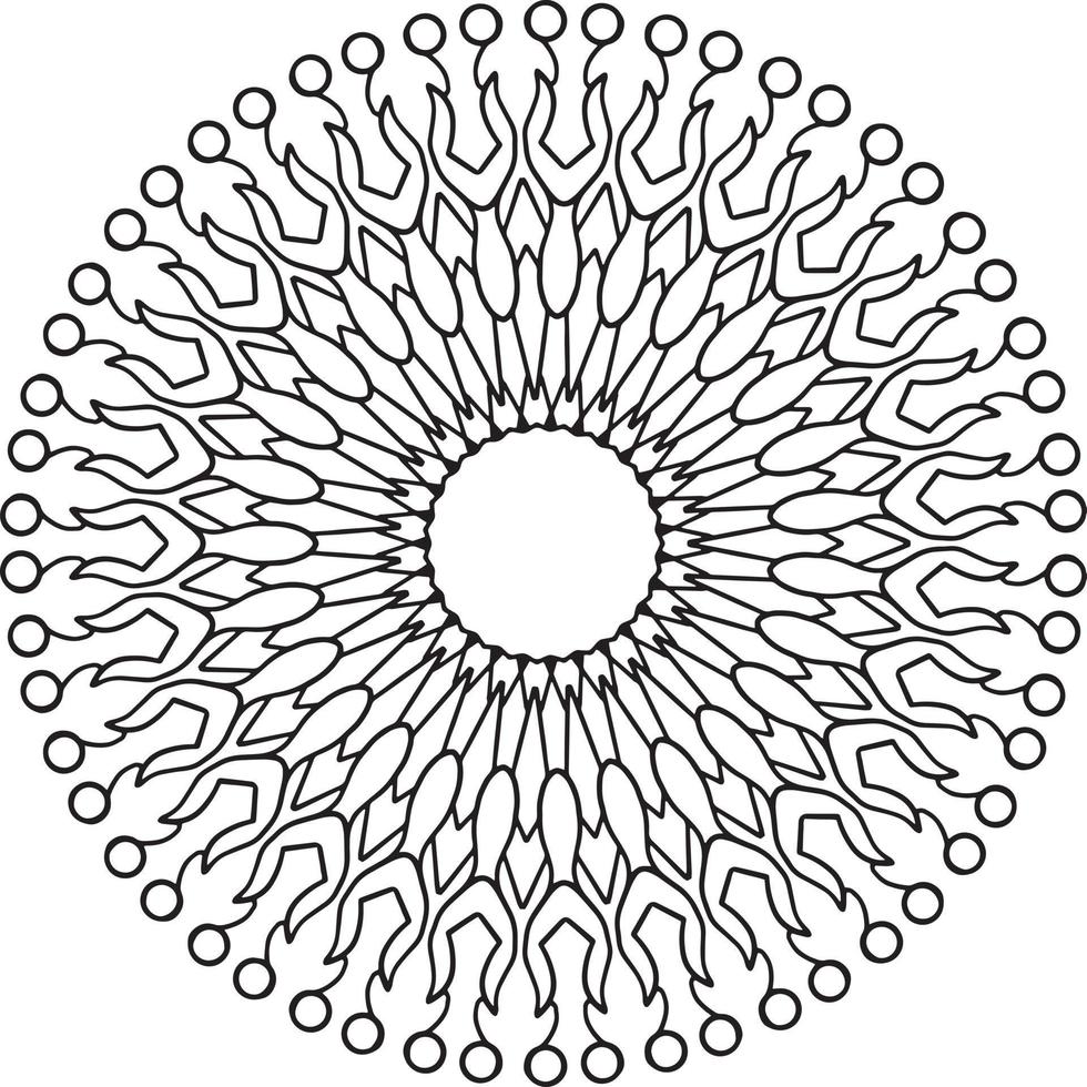 Vintage mandala design for designing templates, tattoo, ornaments vector