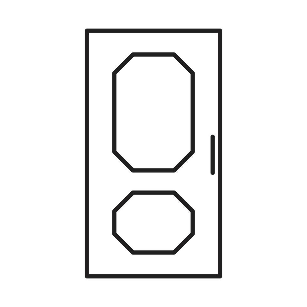 vector de puerta para presentación de icono de símbolo de sitio web