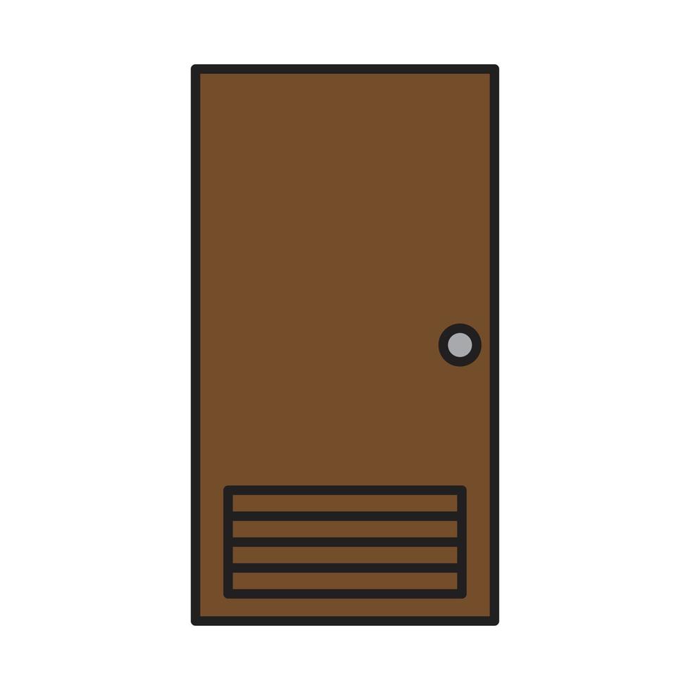 vector de puerta para presentación de icono de símbolo de sitio web