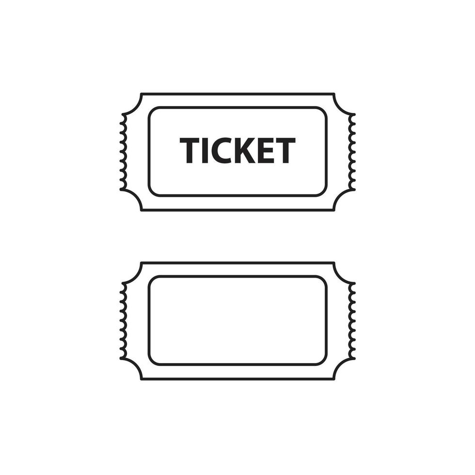 ticket vector for website symbol icon