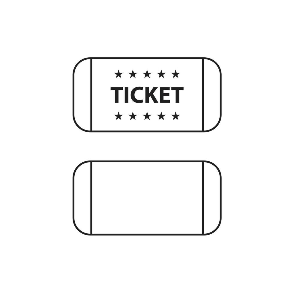 ticket vector for website symbol icon