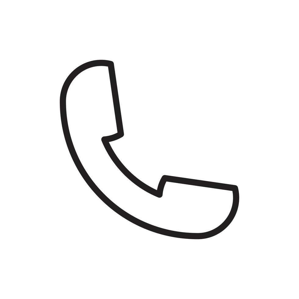 vector de teléfono para el icono del símbolo del sitio web