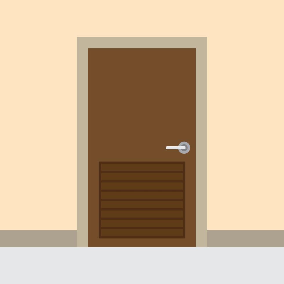 wooden door vector for website symbol icon presentation