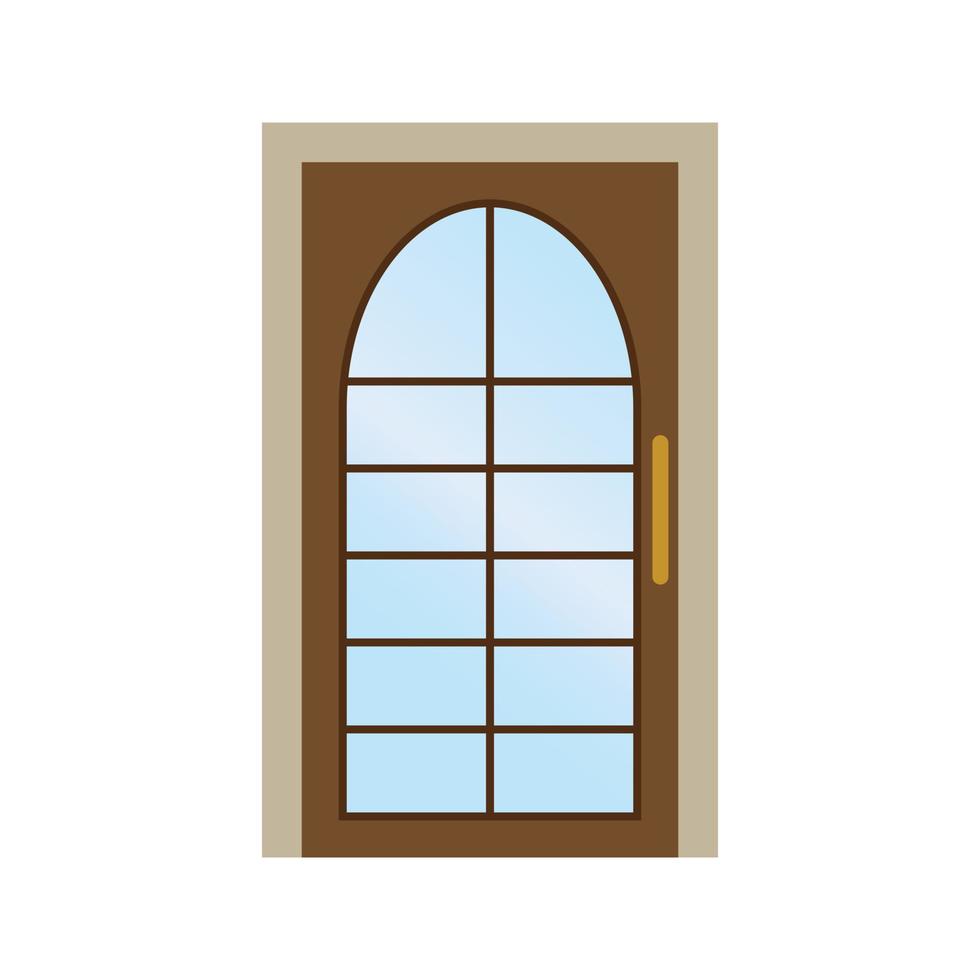 vector de puerta para presentación de icono de símbolo de sitio web