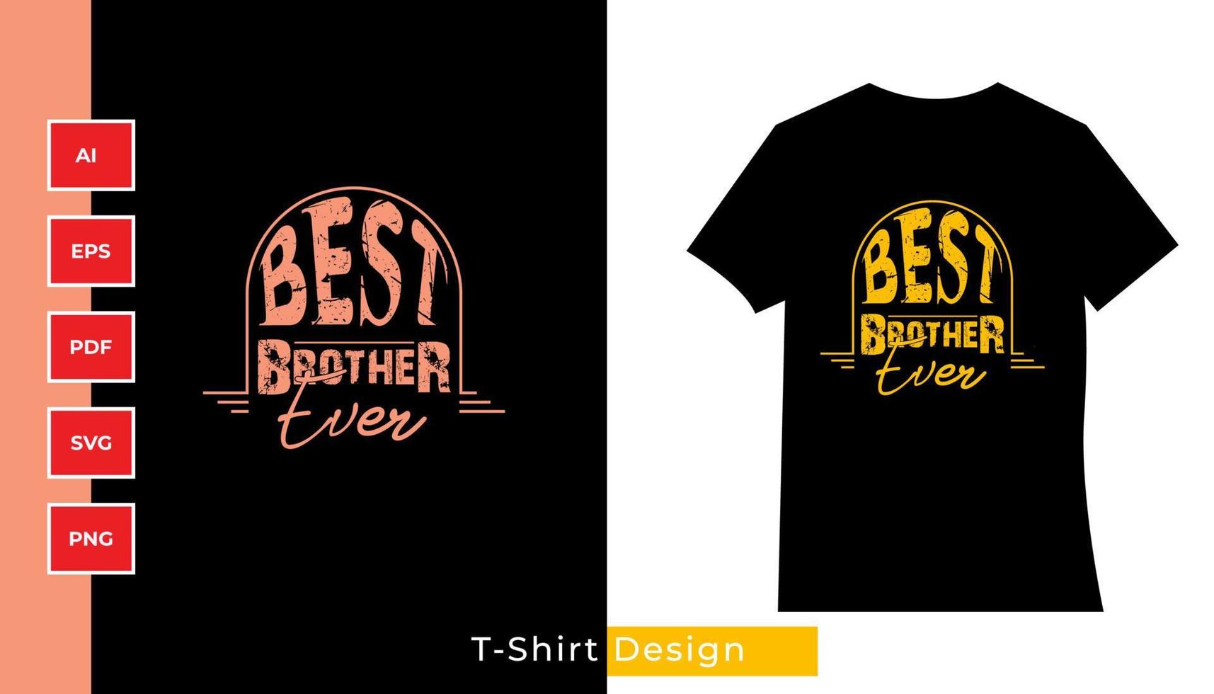 Best friend ever Typography T-Shirt Design vector