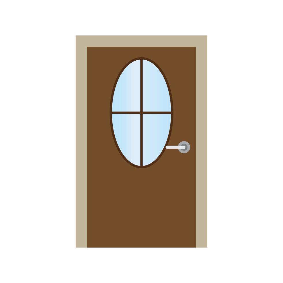 vector de puerta para presentación de icono de símbolo de sitio web