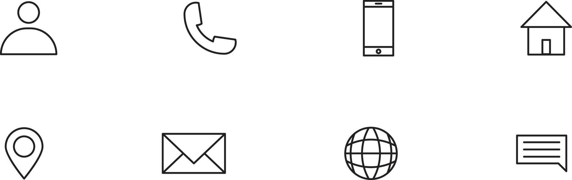 business icon set vector for website symbol