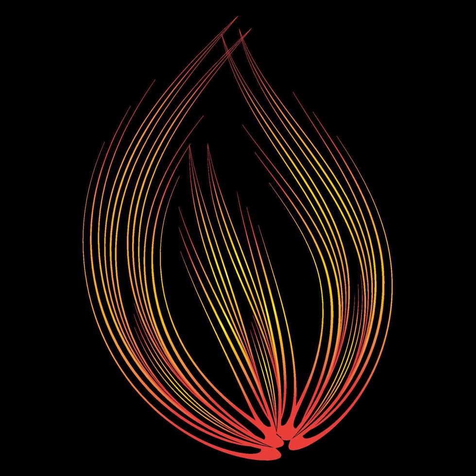 modern beautiful line flower art vector