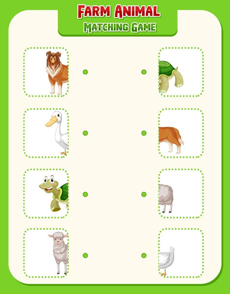 Fuzzy Farm : Animal Matching Game, A Free Games for Kids by