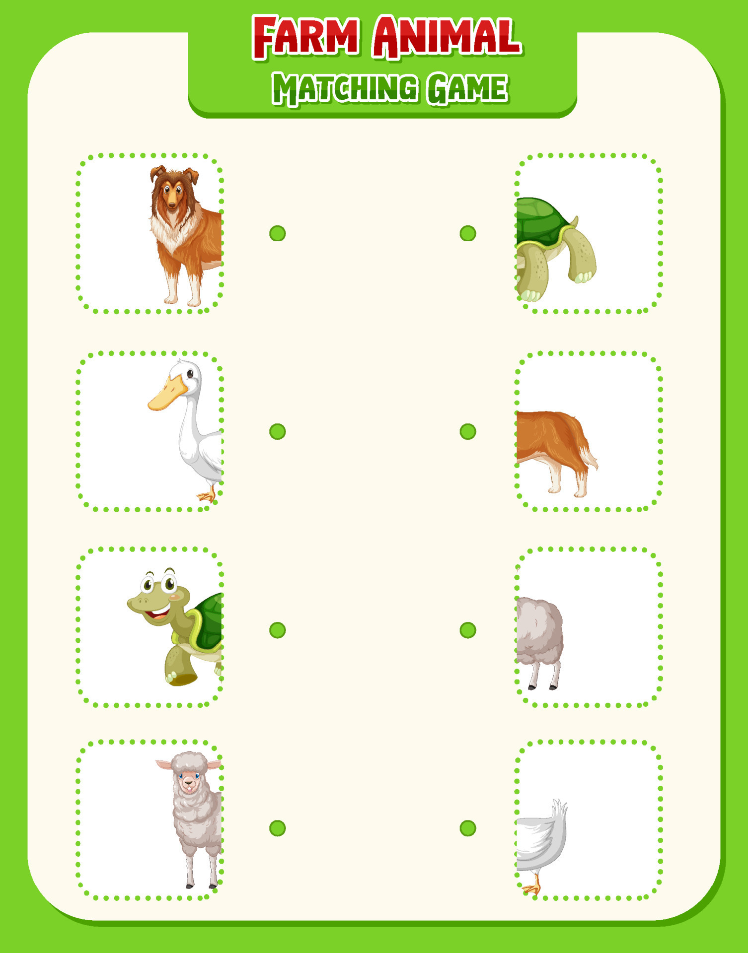 Farm Animal Matching Game 7623399 Vector Art at Vecteezy Farm Animal Matching Game 7623399 Vector Art at Vecteezy
