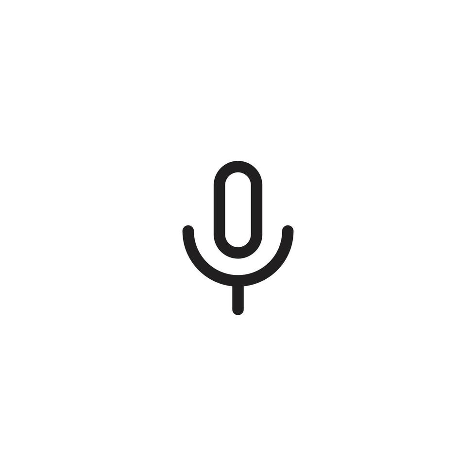 mic icon vector for website symbol presentation