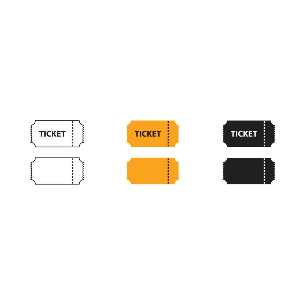 ticket vector for website symbol icon