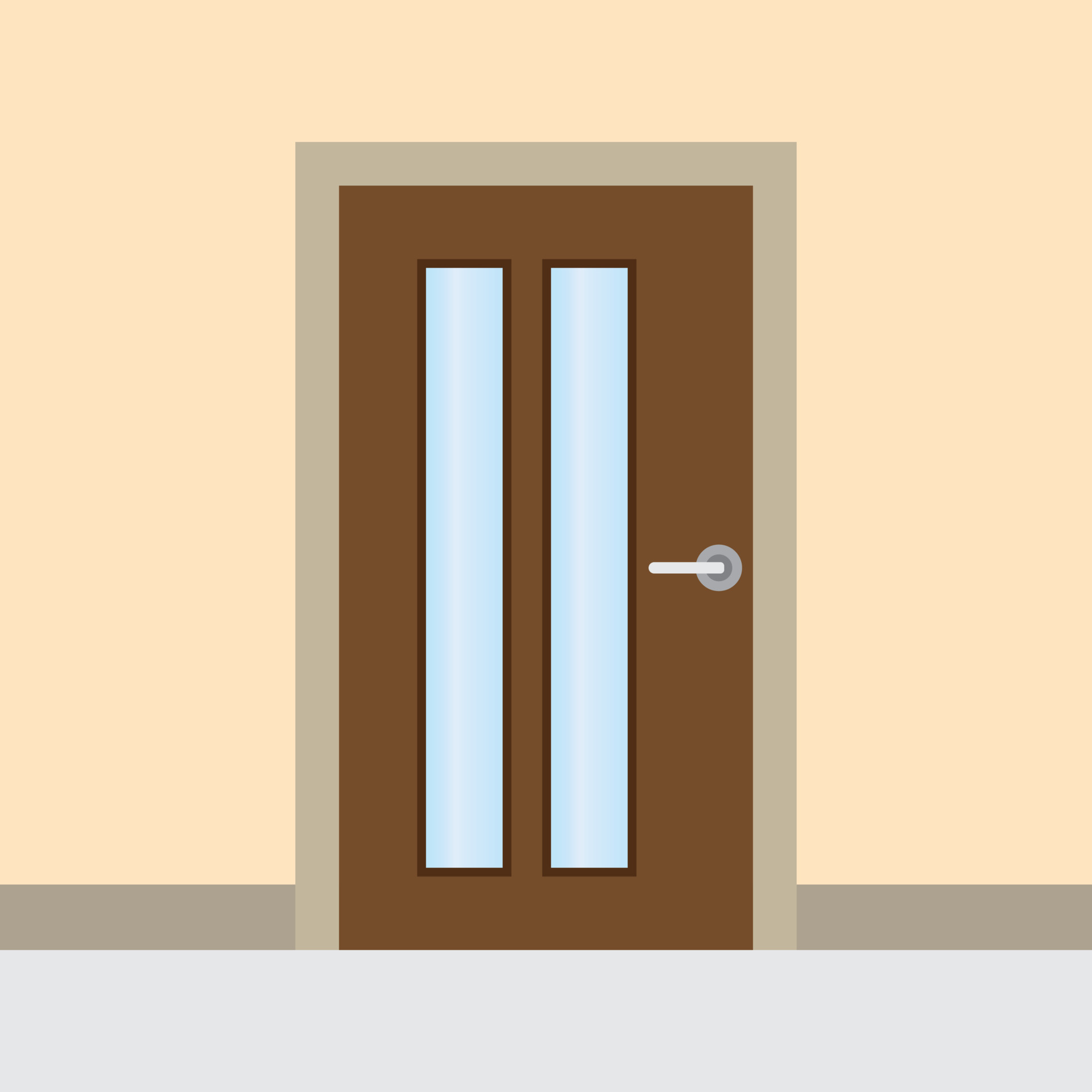 Open Wooden Door Vector Art Icons And Graphics For Free Download