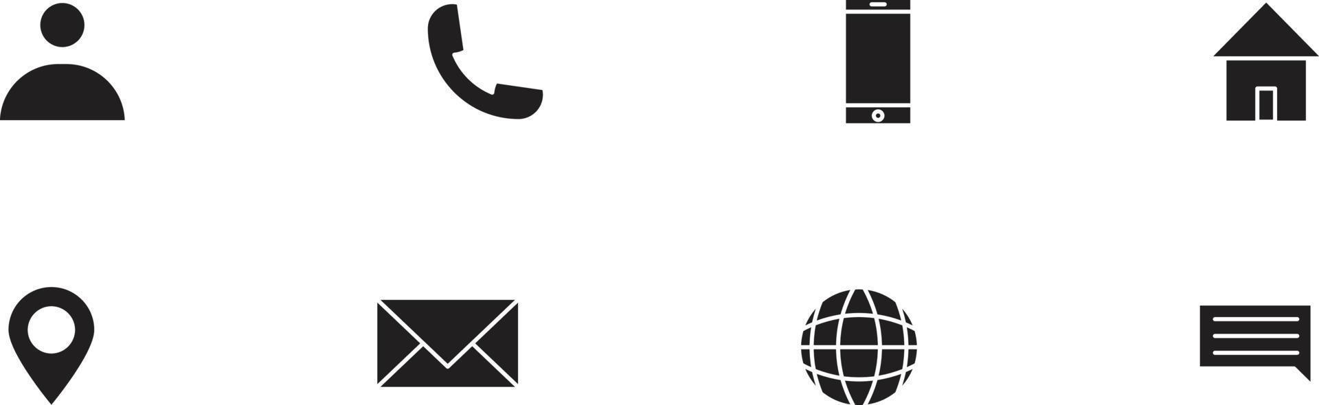 vector de conjunto de iconos de negocios para símbolo de sitio web