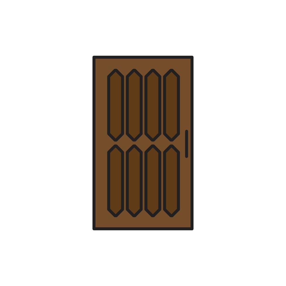 vector de puerta para presentación de icono de símbolo de sitio web