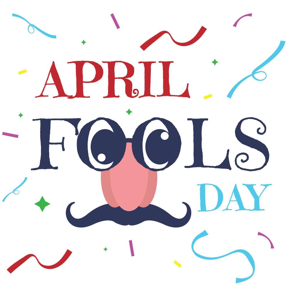 April fools day with surprise icons. Good For greeting cards, banners, flyers, etc. vector art illustration design