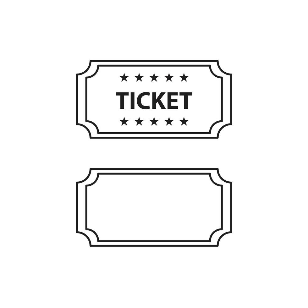 ticket vector for website symbol icon