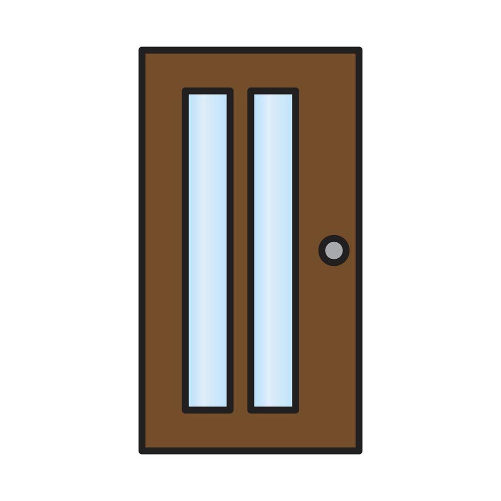 vector de puerta para presentación de icono de símbolo de sitio web