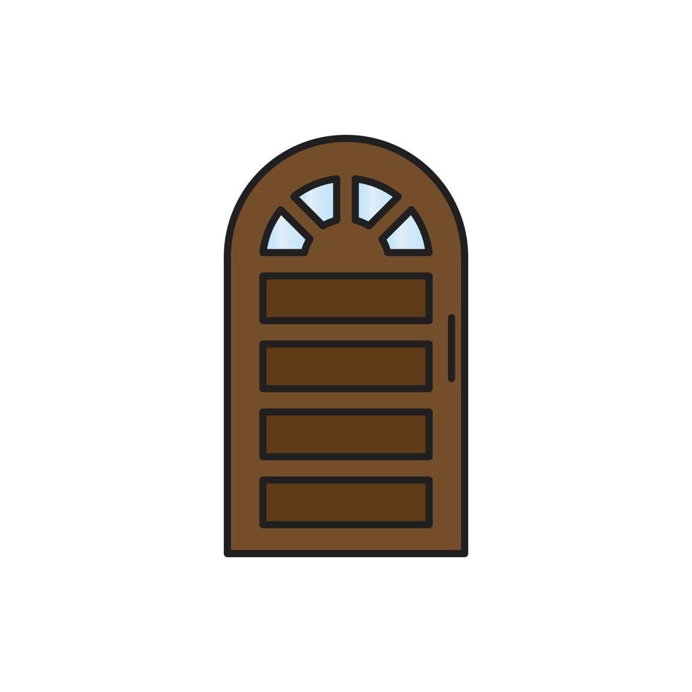 vector de puerta para presentación de icono de símbolo de sitio web