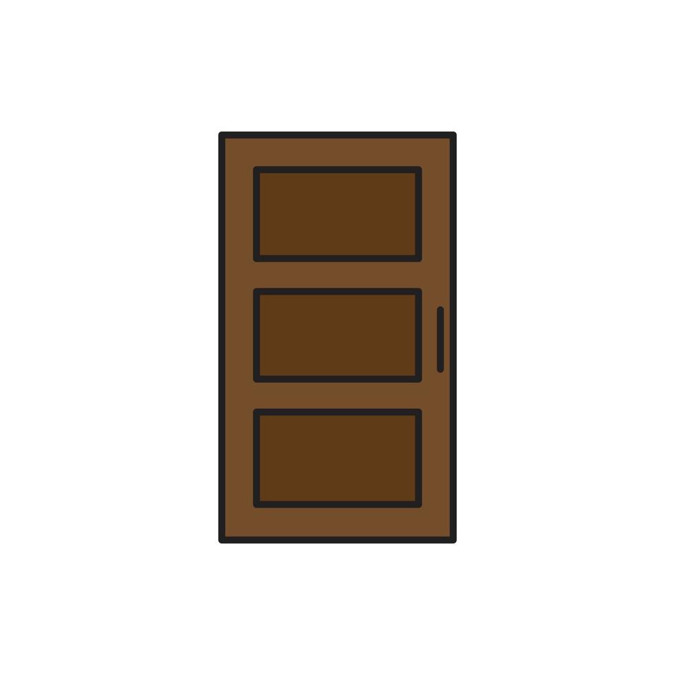 vector de puerta para presentación de icono de símbolo de sitio web