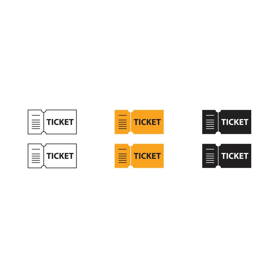 ticket vector for website symbol icon