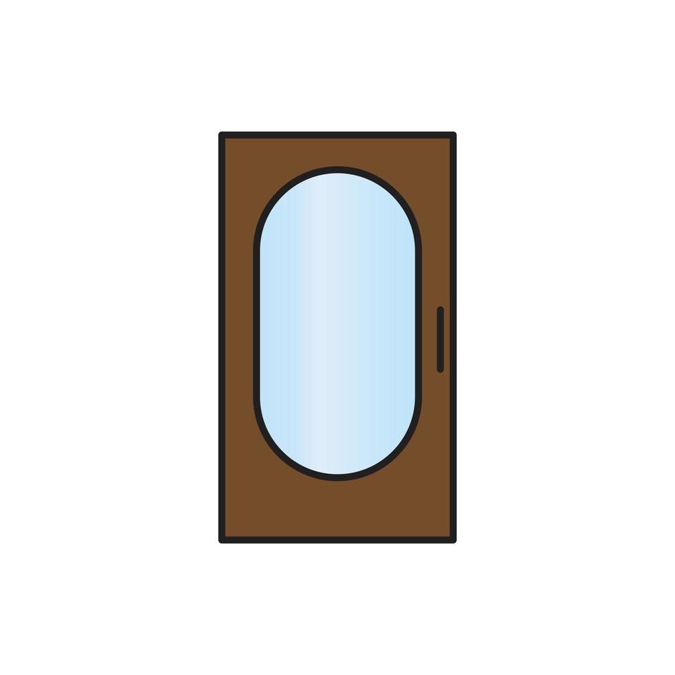 vector de puerta para presentación de icono de símbolo de sitio web