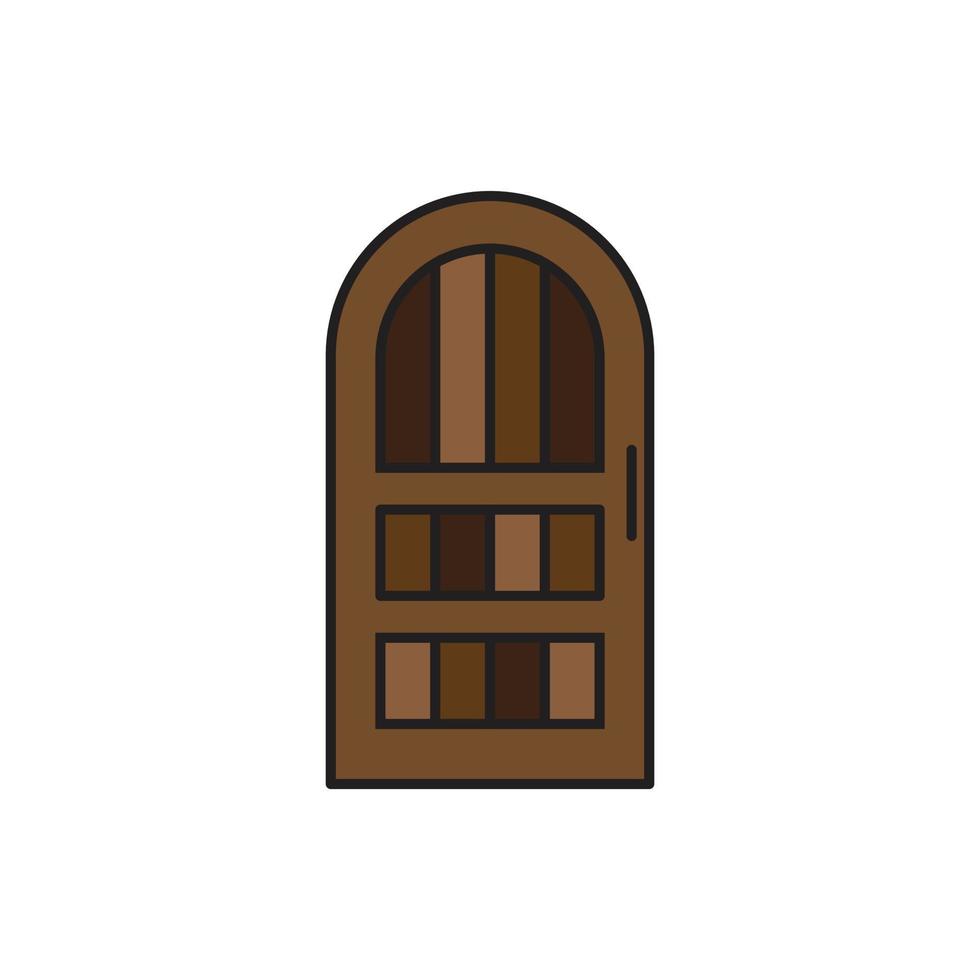 vector de puerta para presentación de icono de símbolo de sitio web