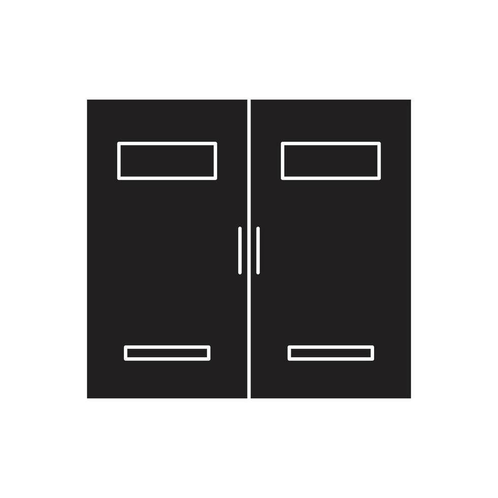 vector de puerta para presentación de icono de símbolo de sitio web